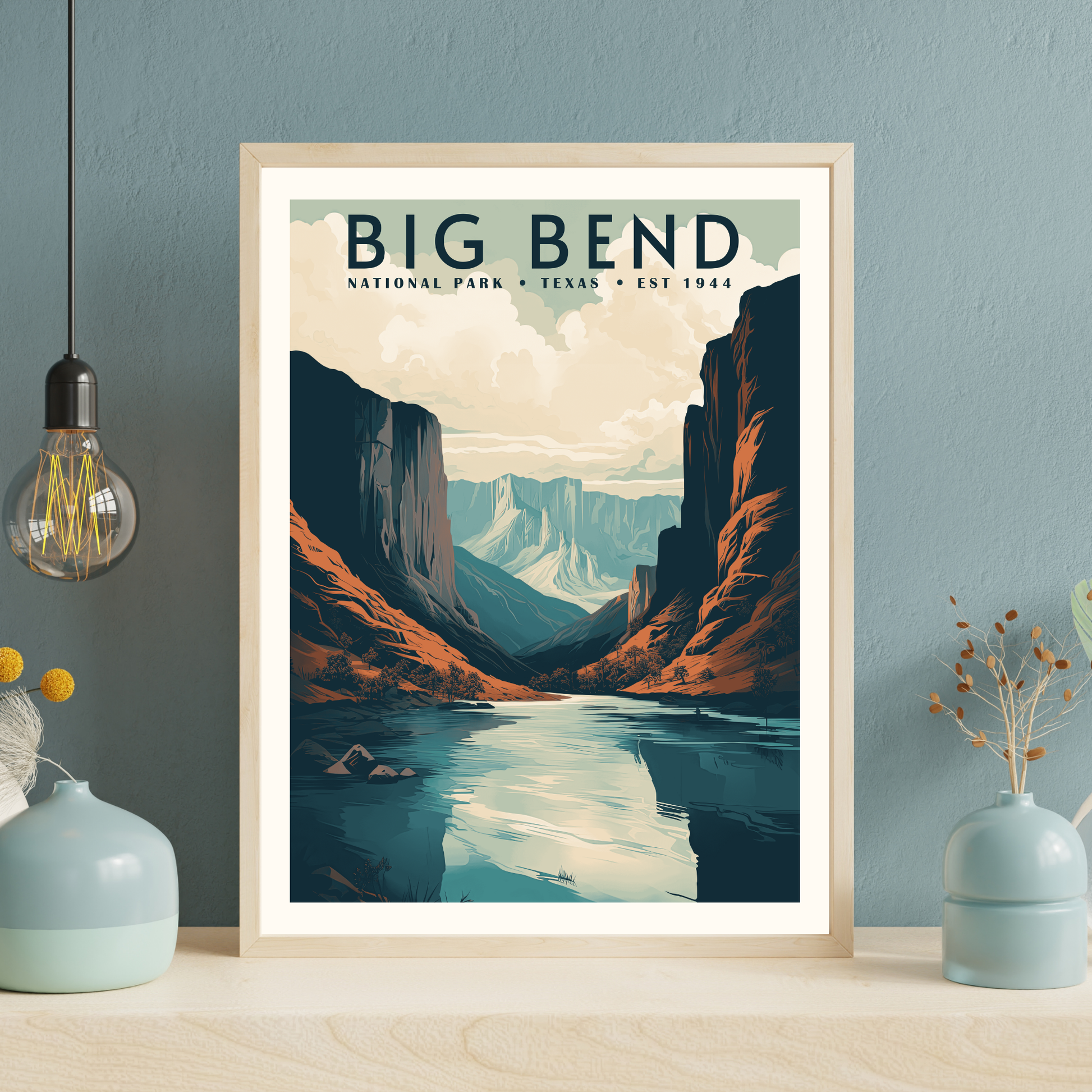 Big Bend National Park Vintage Poster - GroovyGrove