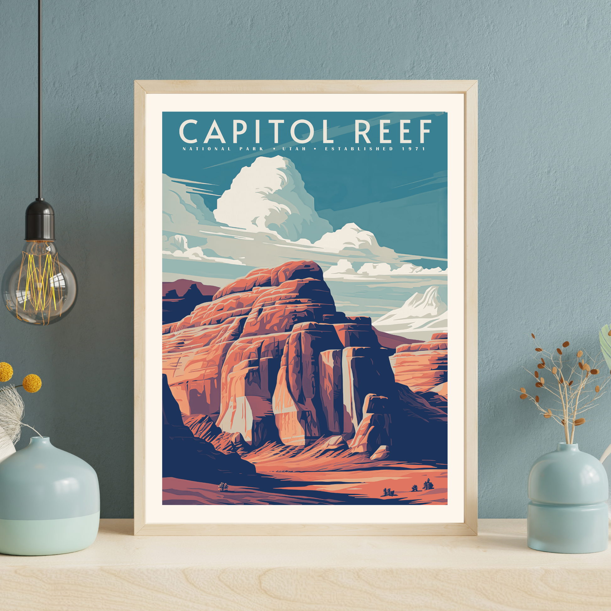 Capitol Reef National Park Vintage Poster - GroovyGrove