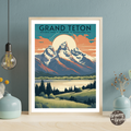 Grand Teton National Park Vintage Poster - GroovyGrove