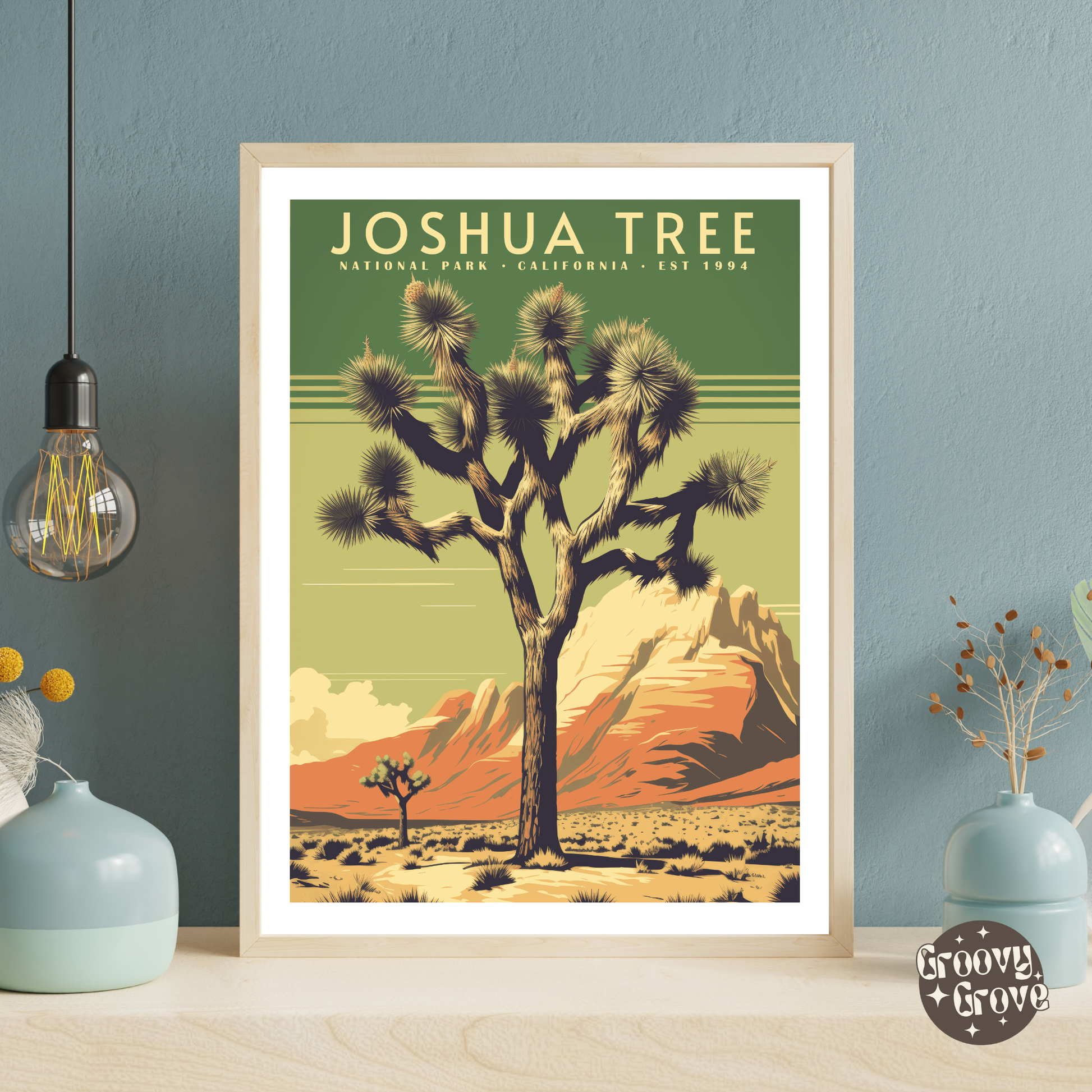 Joshua Tree National Park Vintage Poster - GroovyGrove