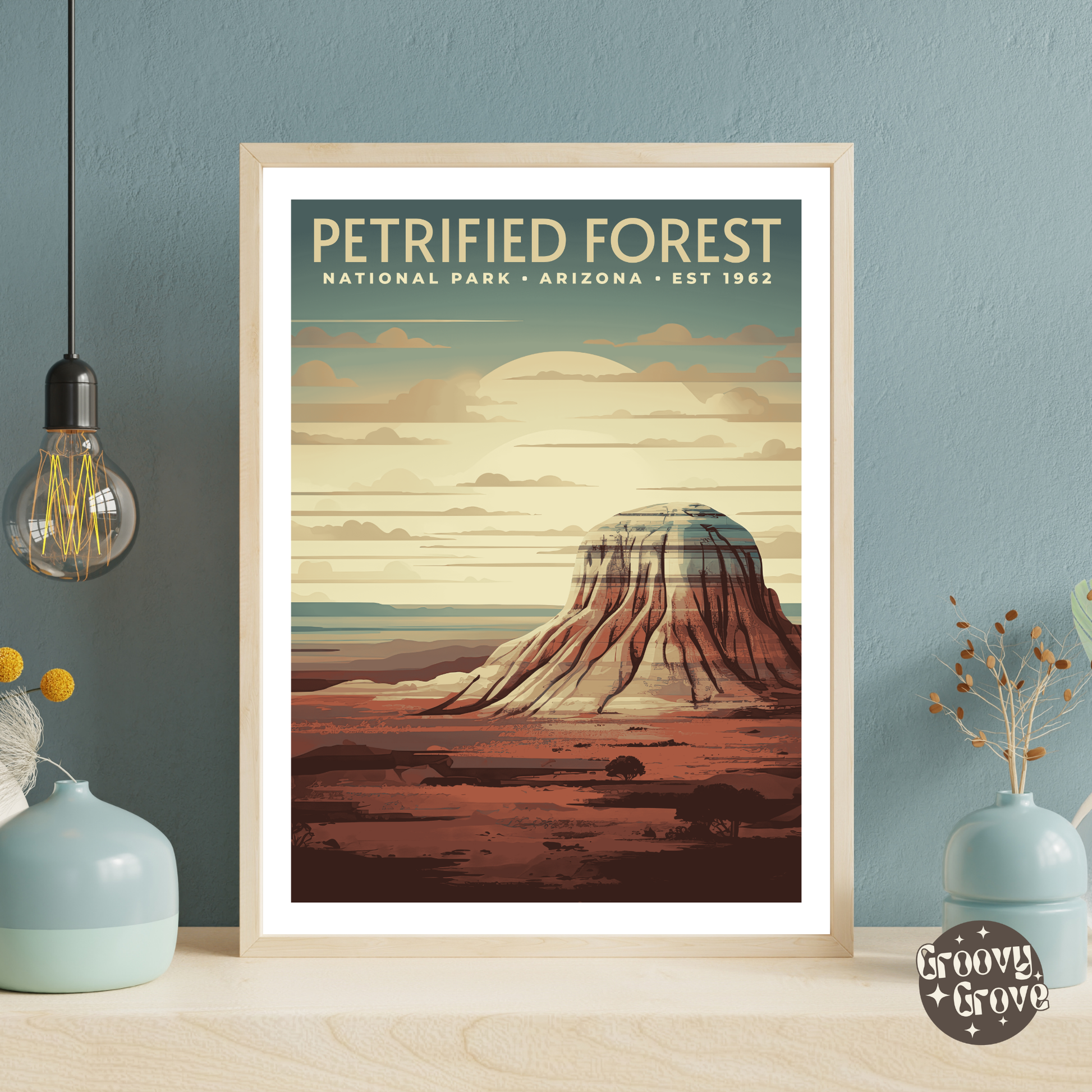 Petrified Forest National Park Vintage Poster - GroovyGrove