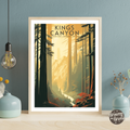 Kings Canyon National Park Vintage Poster - GroovyGrove