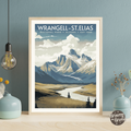 Wrangell–St. Elias National Park Vintage Poster - GroovyGrove