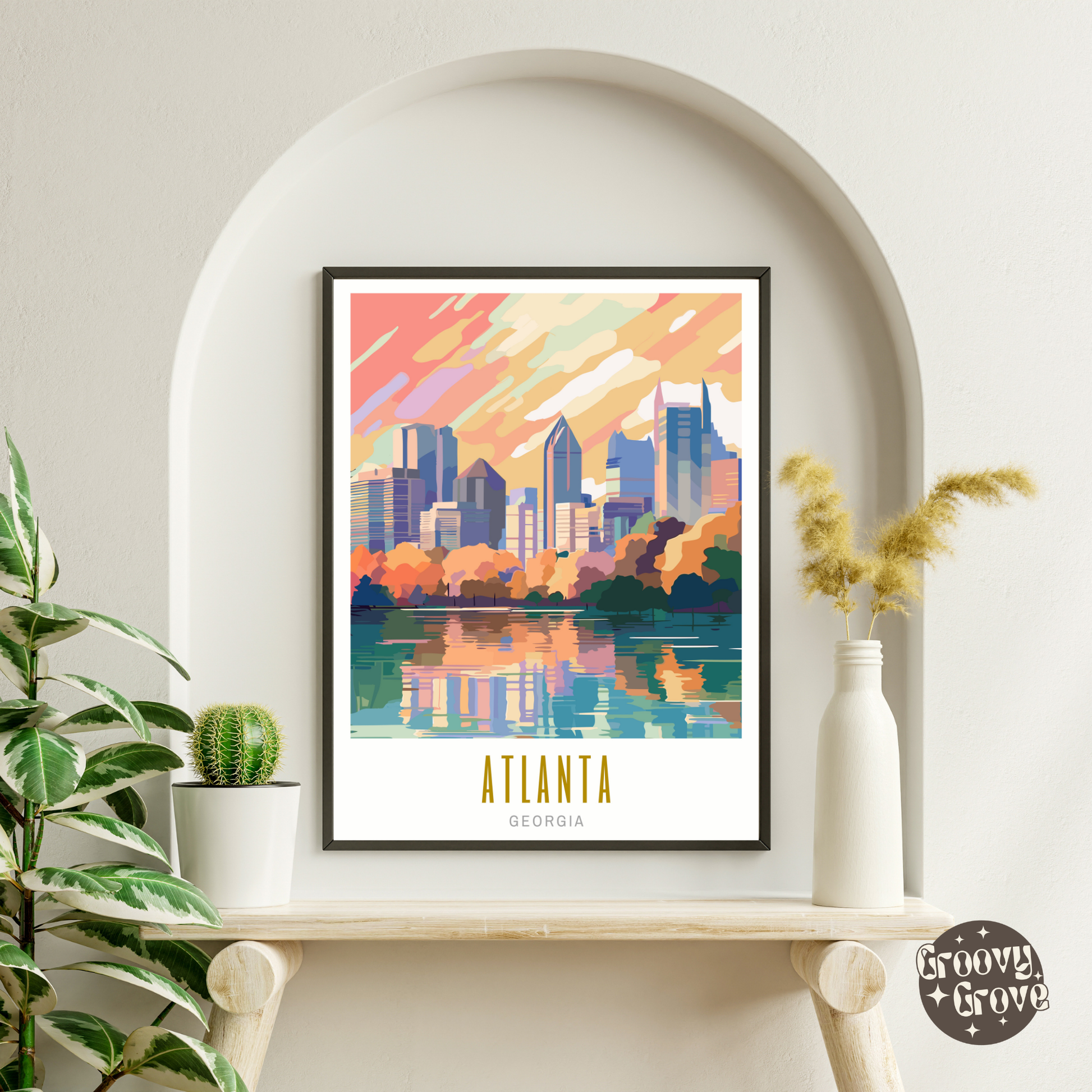 Atlanta Georgia Poster - GroovyGrove