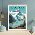 Glacier National Park Vintage Poster - GroovyGrove