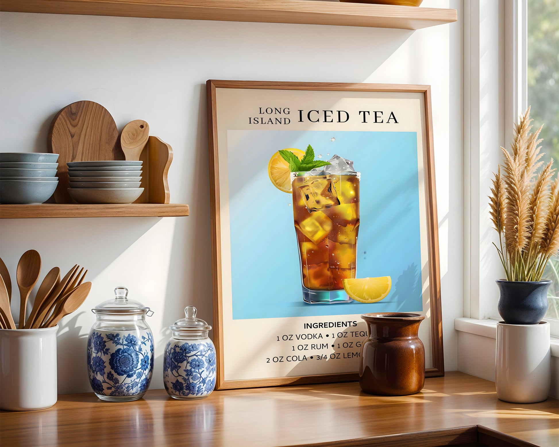 Long Island Iced Tea Vintage Cocktail Poster - GroovyGrove