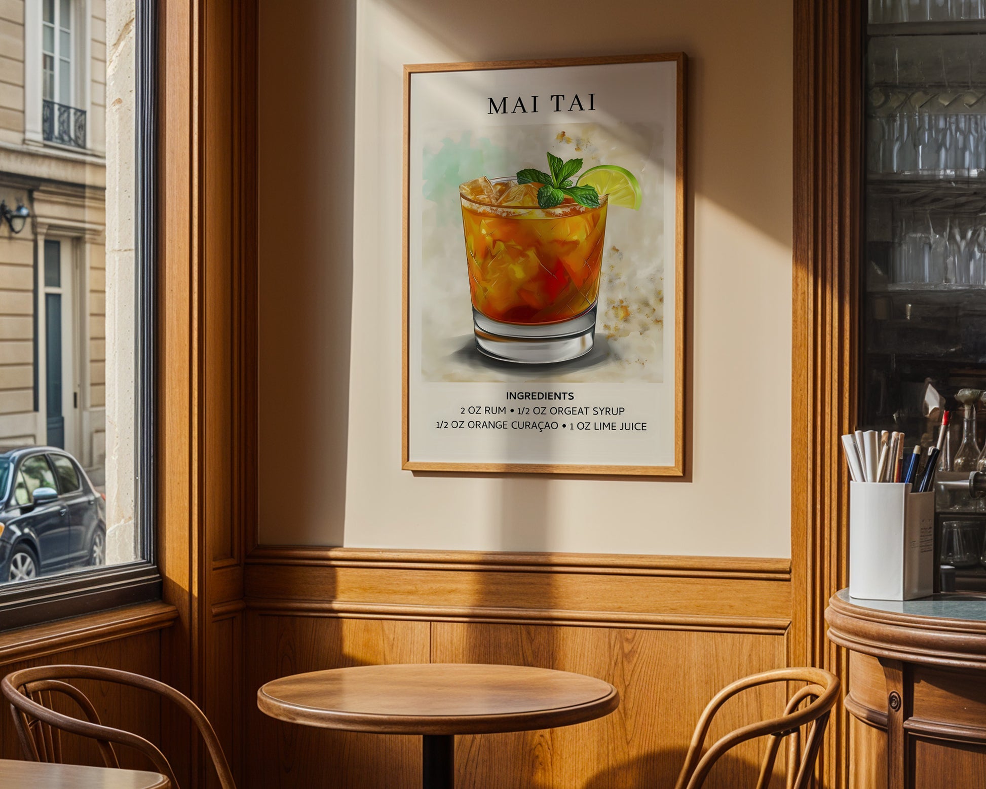 Mai Tai Vintage Cocktail Poster - GroovyGrove