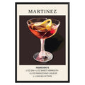 Martinez Vintage Cocktail Poster - GroovyGrove