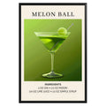 Melon Ball Vintage Cocktail Poster - GroovyGrove