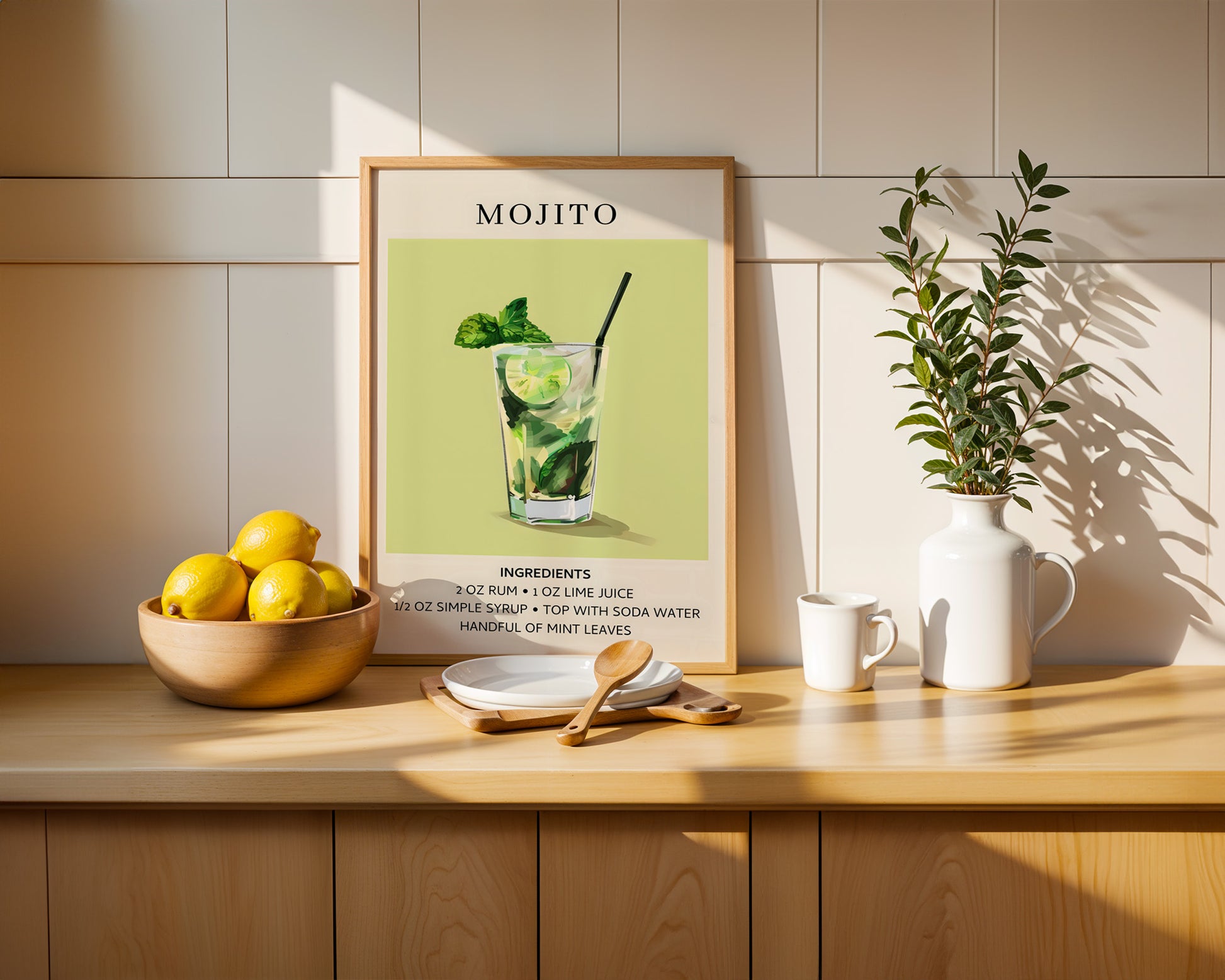 Mojito Vintage Cocktail Poster - GroovyGrove