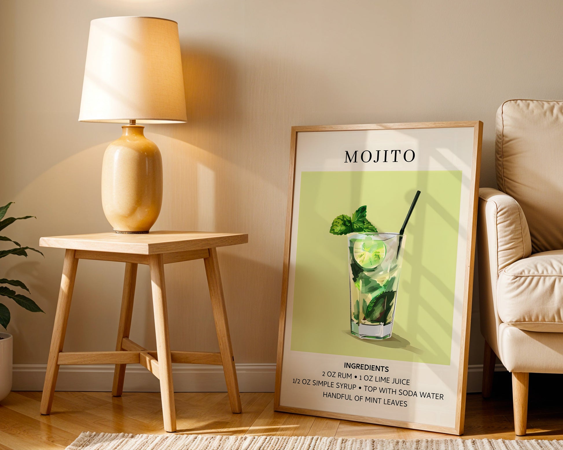 Mojito Vintage Cocktail Poster - GroovyGrove