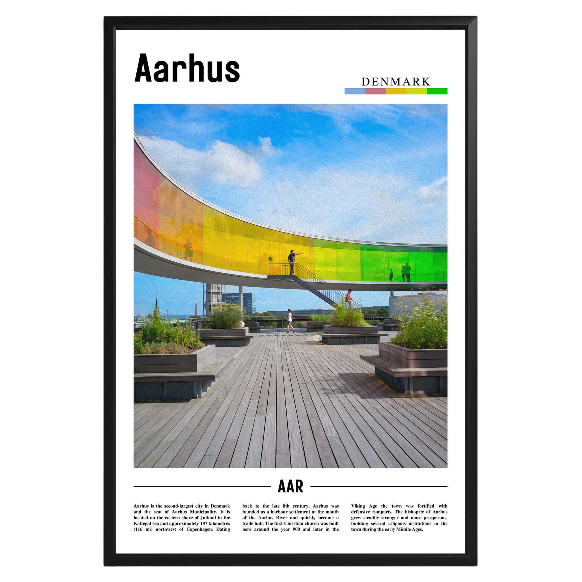 Aarhus Denmark Photographic Poster