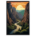 Black Canyon of the Gunnison National Park Retro Poster - GroovyGrove