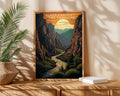 Black Canyon of the Gunnison National Park Retro Poster - GroovyGrove