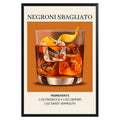 Negroni Sbagliato Vintage Cocktail Poster - GroovyGrove