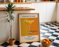 Paper Plane Vintage Cocktail Poster - GroovyGrove