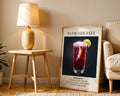 Sloe Gin Fizz Vintage Cocktail Poster - GroovyGrove