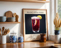 Sloe Gin Fizz Vintage Cocktail Poster - GroovyGrove