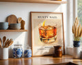 Rusty Nail Vintage Cocktail Poster - GroovyGrove