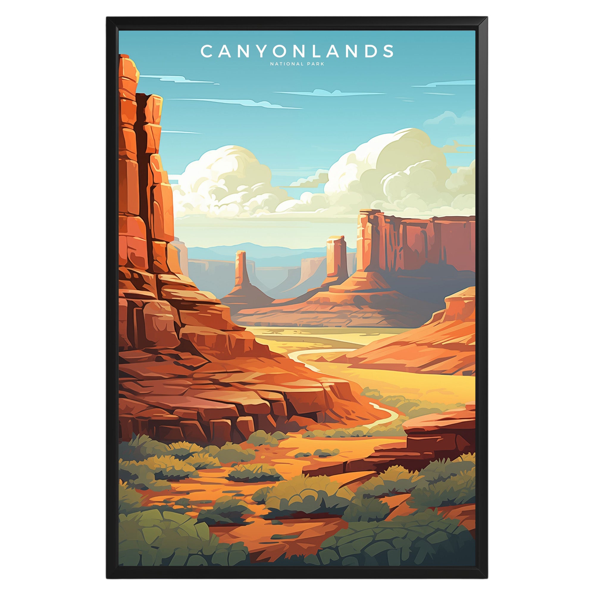 Canyonlands National Park Retro Poster - GroovyGrove