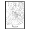 Aachen Germany City Map Poster - GroovyGrove