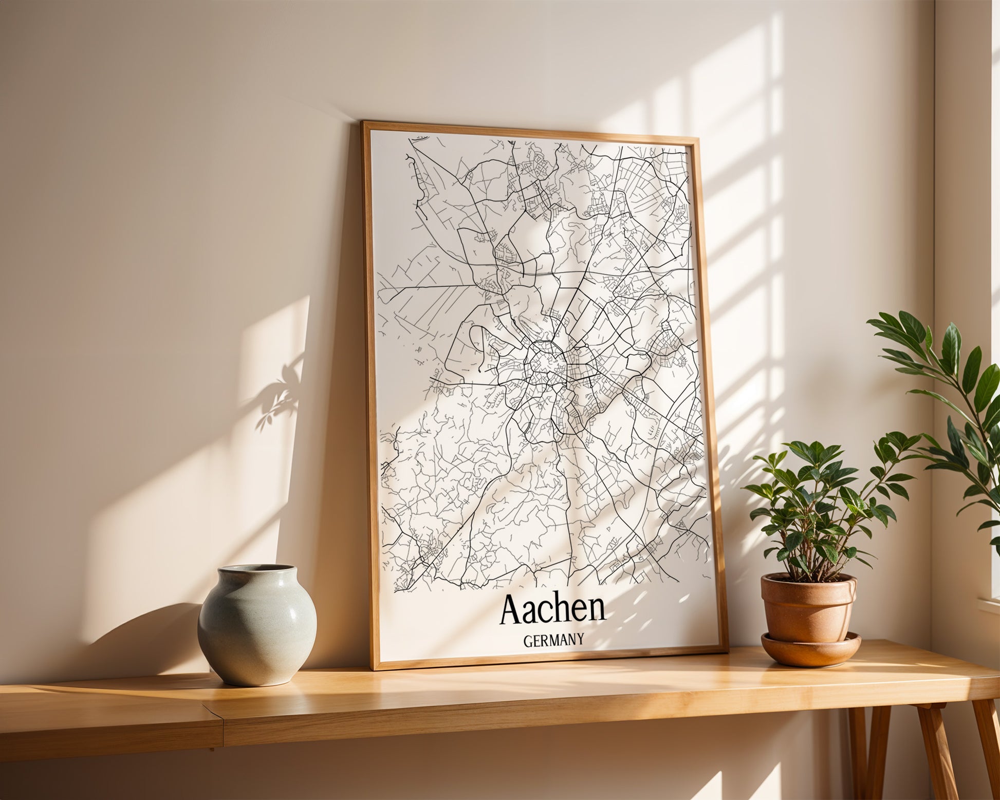 Aachen Germany City Map Poster - GroovyGrove