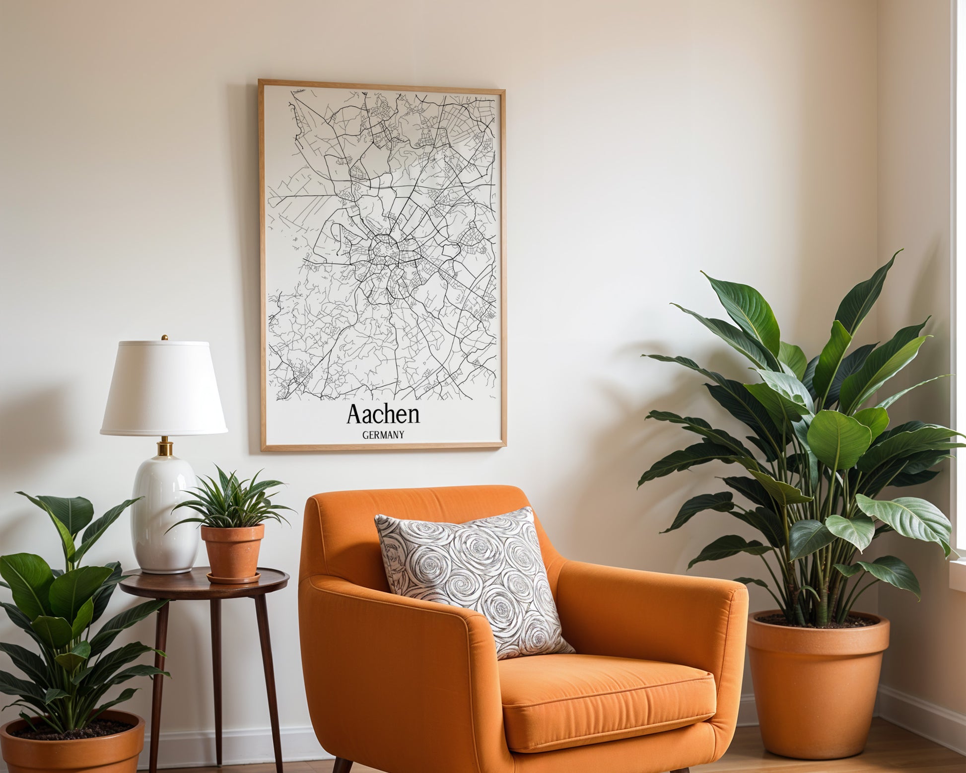 Aachen Germany City Map Poster - GroovyGrove