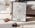 Aachen Germany City Map Poster - GroovyGrove