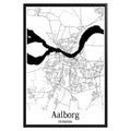 Aalborg Denmark City Map Poster - GroovyGrove