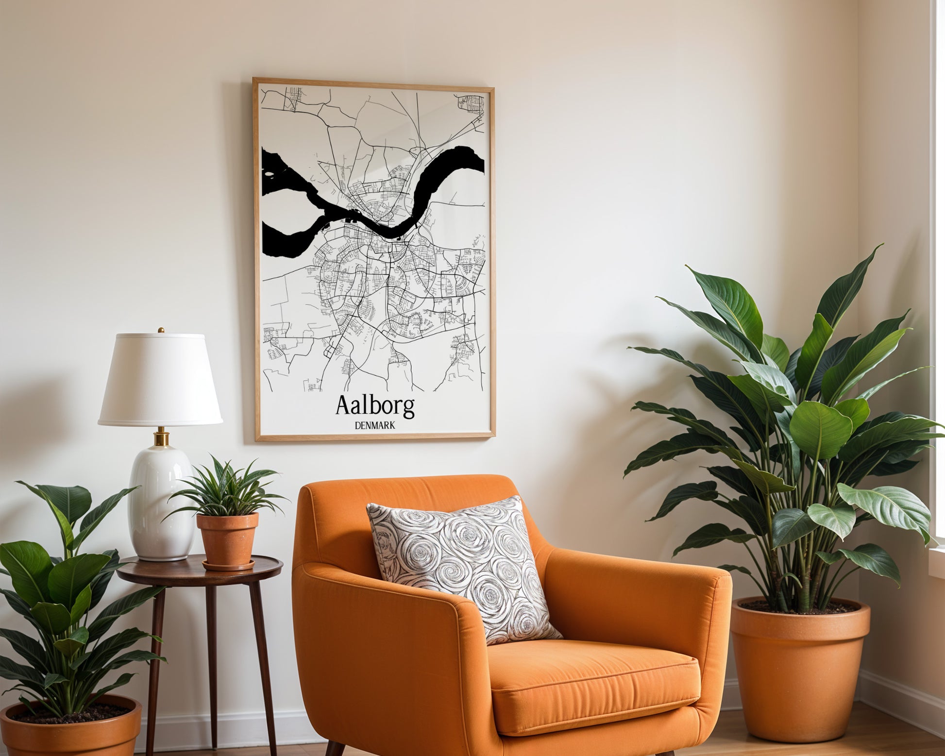 Aalborg Denmark City Map Poster - GroovyGrove