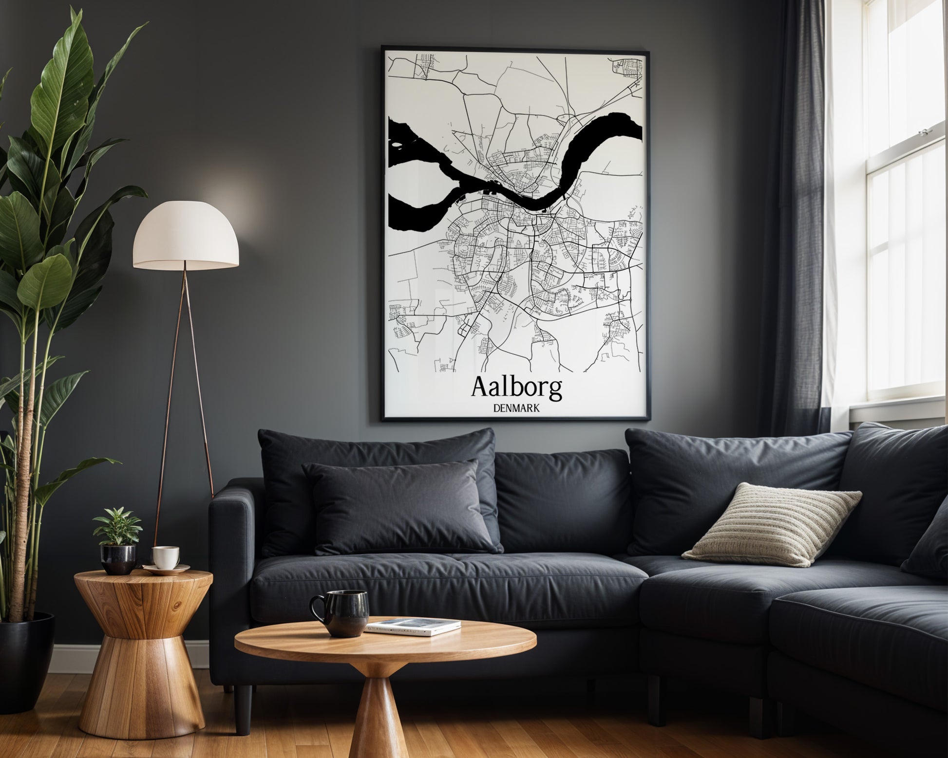 Aalborg Denmark City Map Poster - GroovyGrove