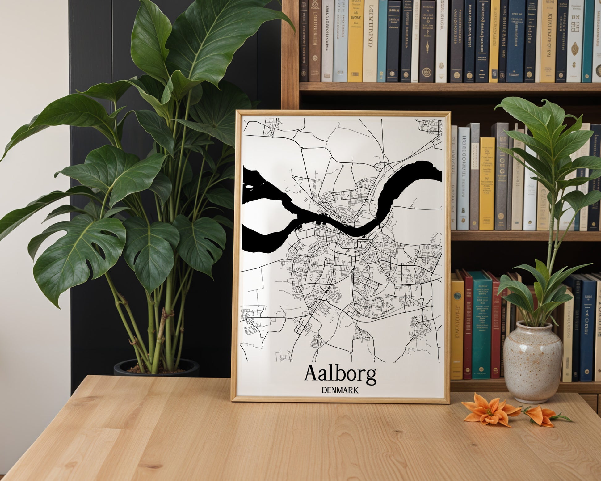 Aalborg Denmark City Map Poster - GroovyGrove