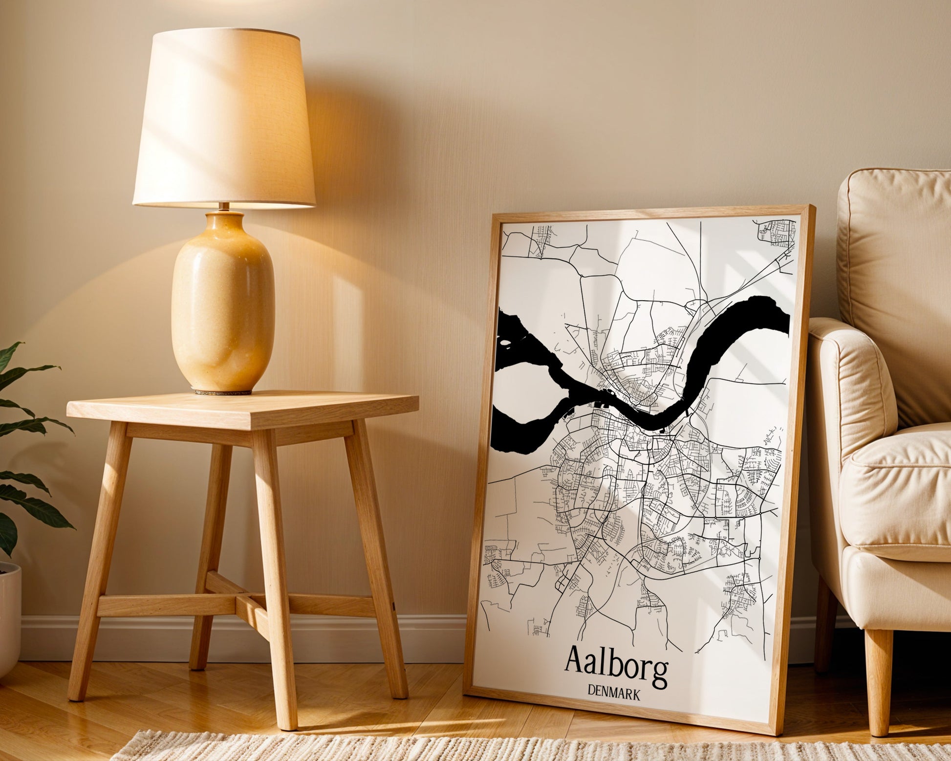 Aalborg Denmark City Map Poster - GroovyGrove