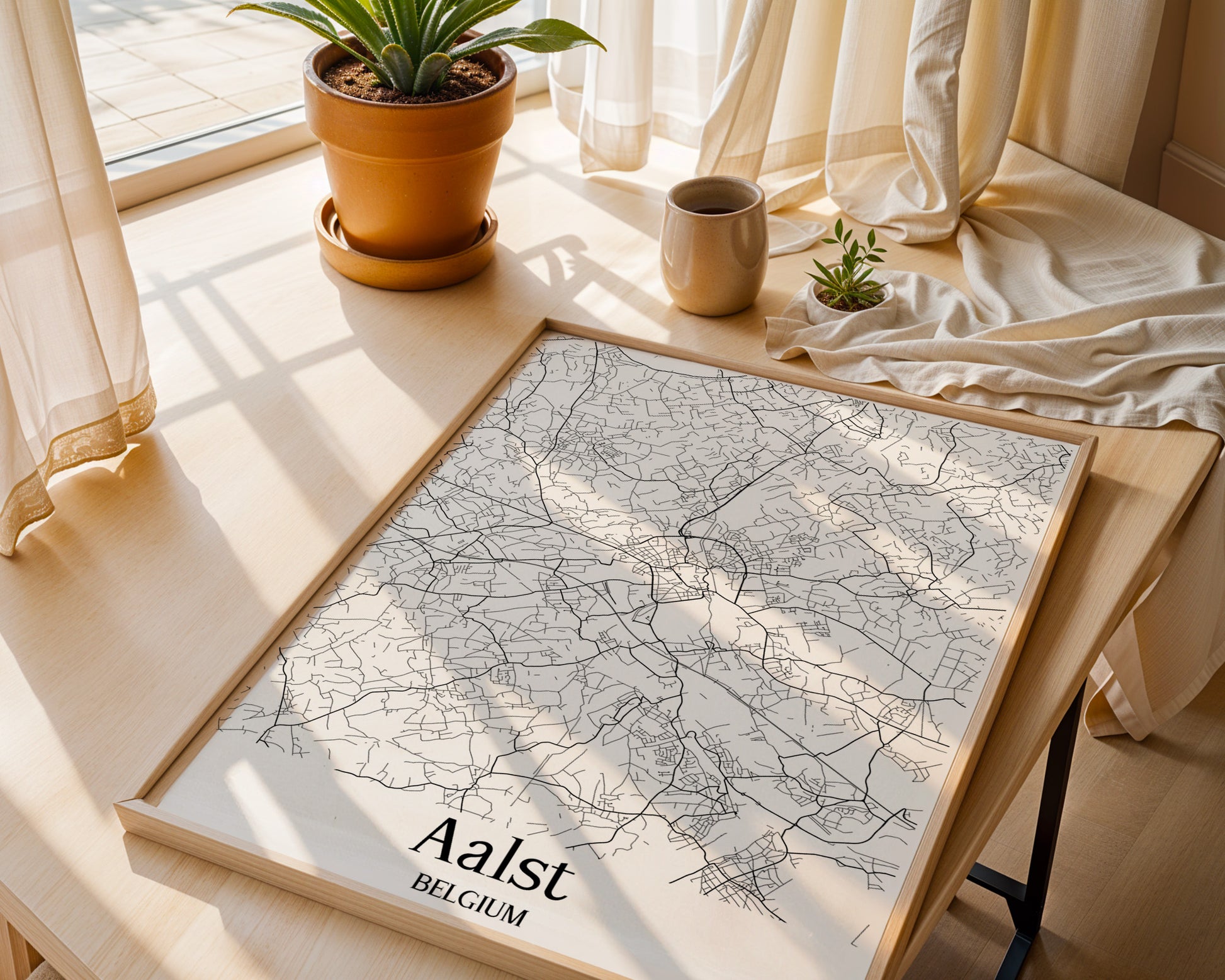 Aalst Belgium City Map Poster - GroovyGrove