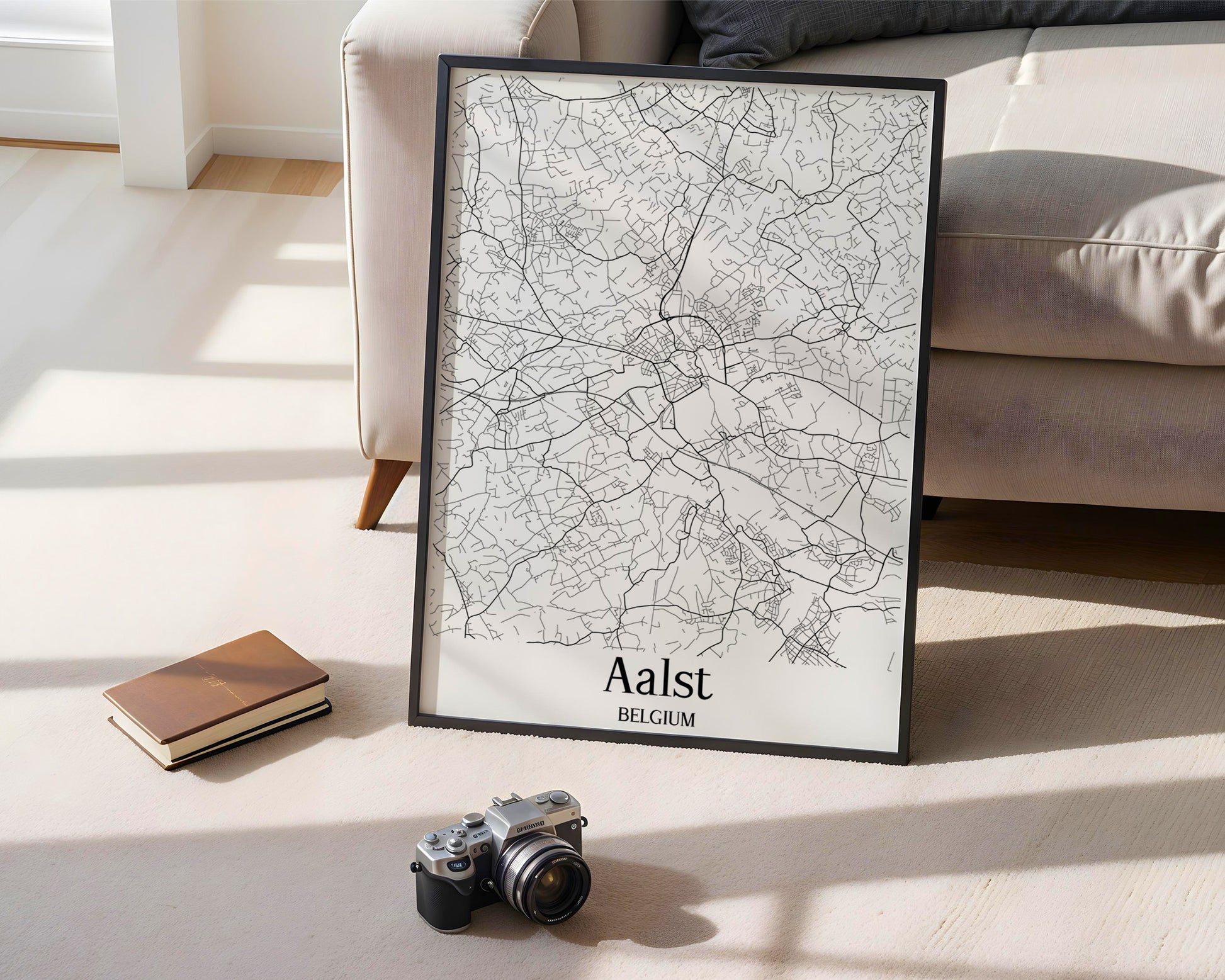 Aalst Belgium City Map Poster - GroovyGrove