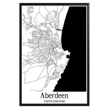 Aberdeen United Kingdom City Map Poster - GroovyGrove