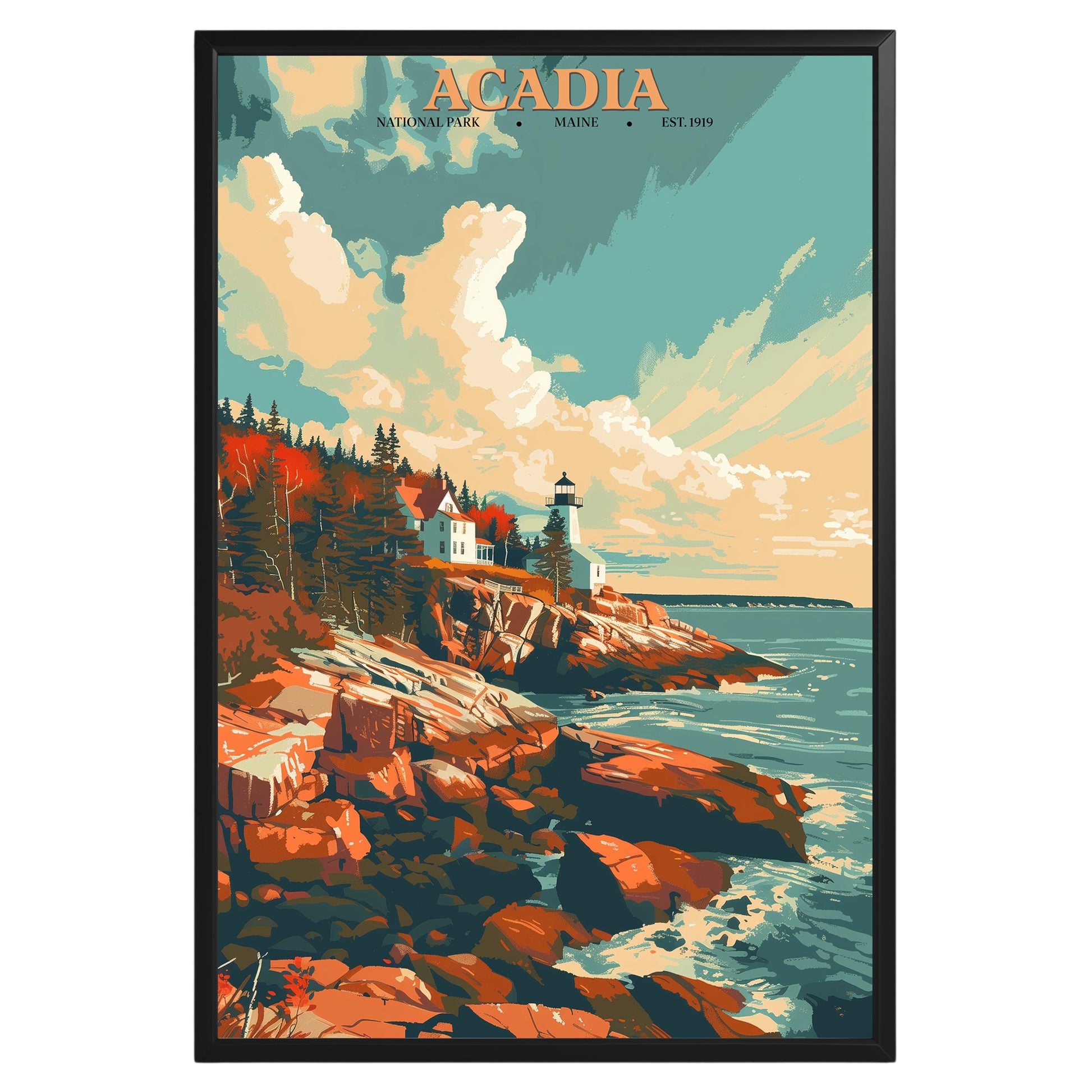 Acadia National Park Vintage Poster - GroovyGrove