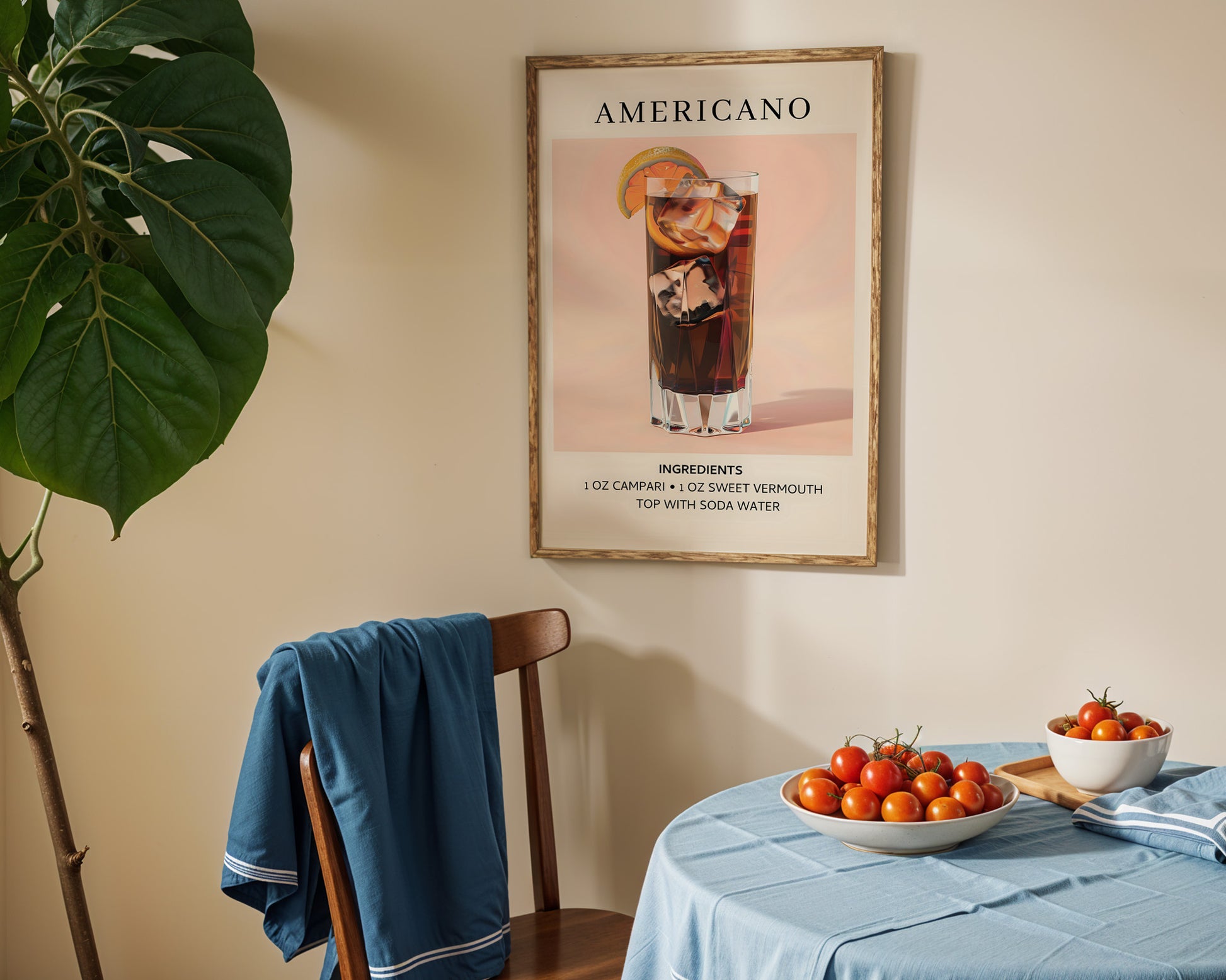 Americano Vintage Cocktail Poster - GroovyGrove