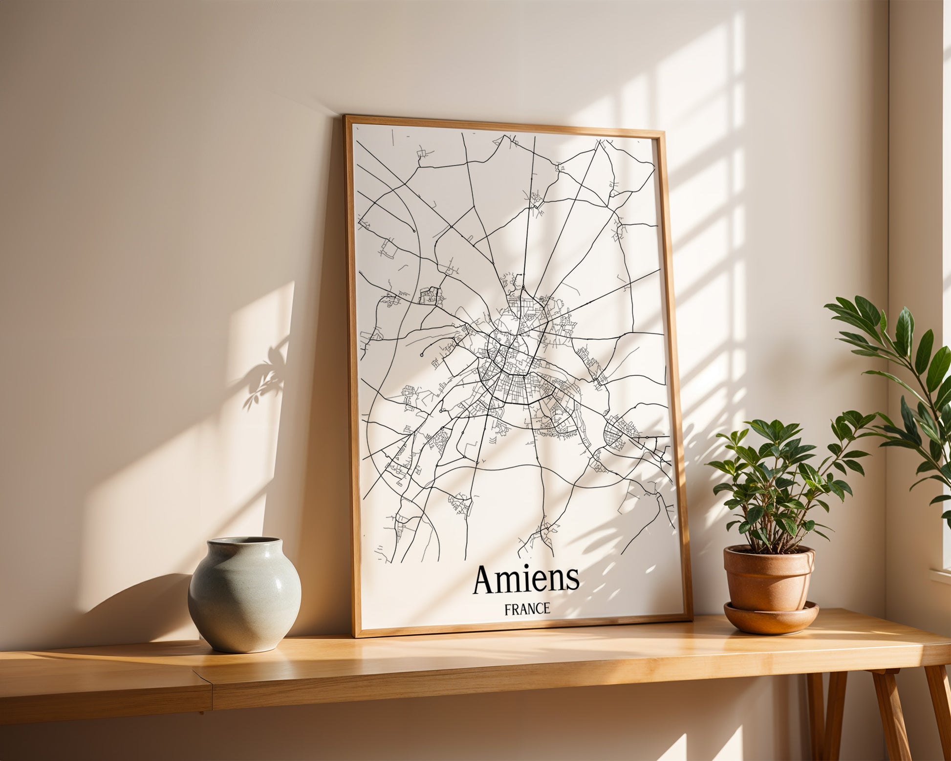 Amiens France City Map Poster - GroovyGrove