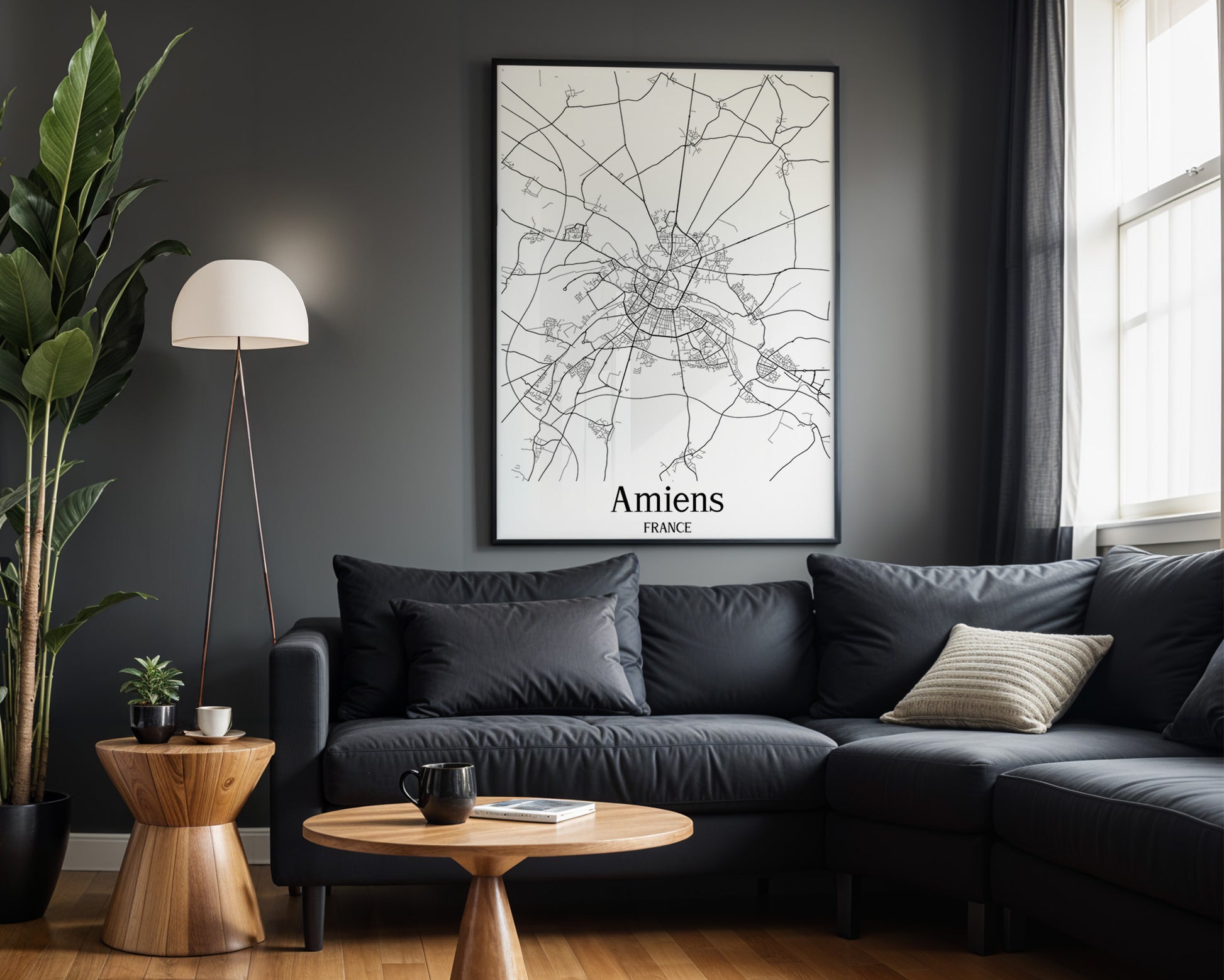 Amiens France City Map Poster - GroovyGrove