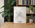 Amiens France City Map Poster - GroovyGrove