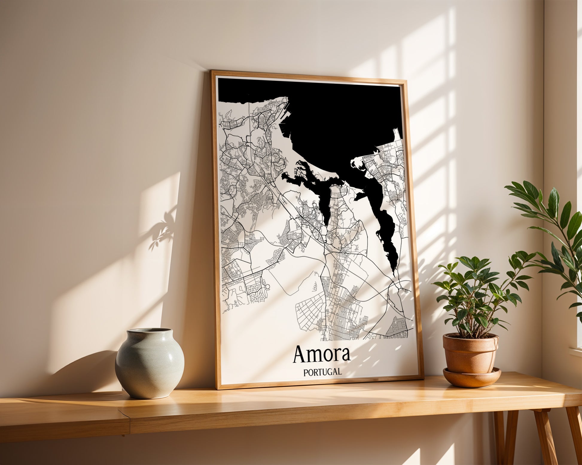 Amora Portugal City Map Poster - GroovyGrove