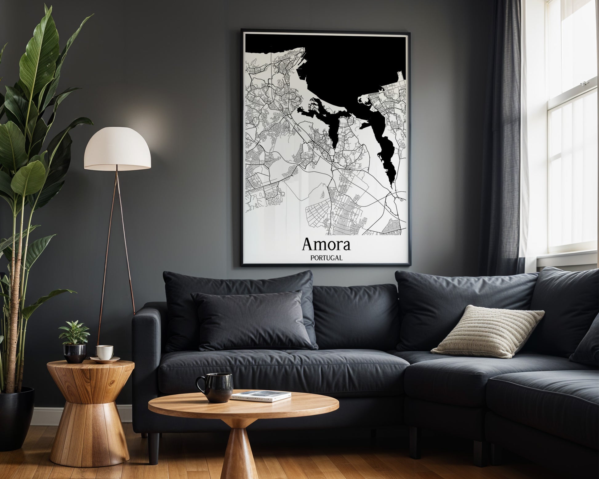 Amora Portugal City Map Poster - GroovyGrove