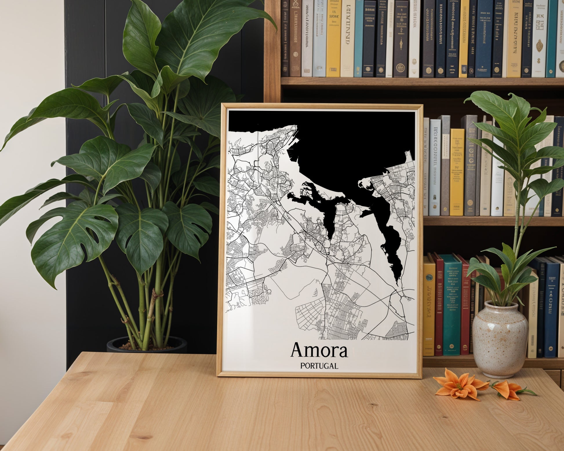 Amora Portugal City Map Poster - GroovyGrove