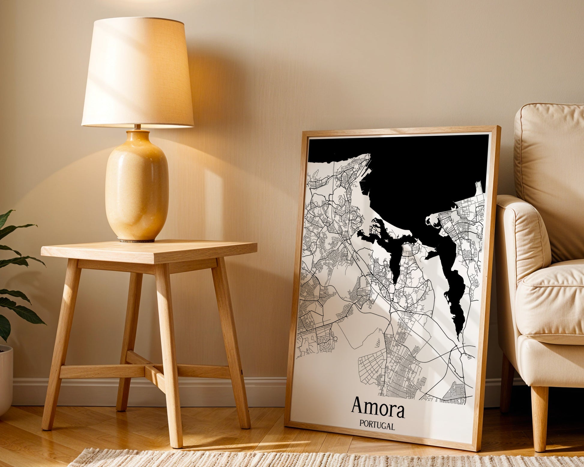 Amora Portugal City Map Poster - GroovyGrove