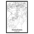 Amstelveen Netherlands City Map Poster - GroovyGrove