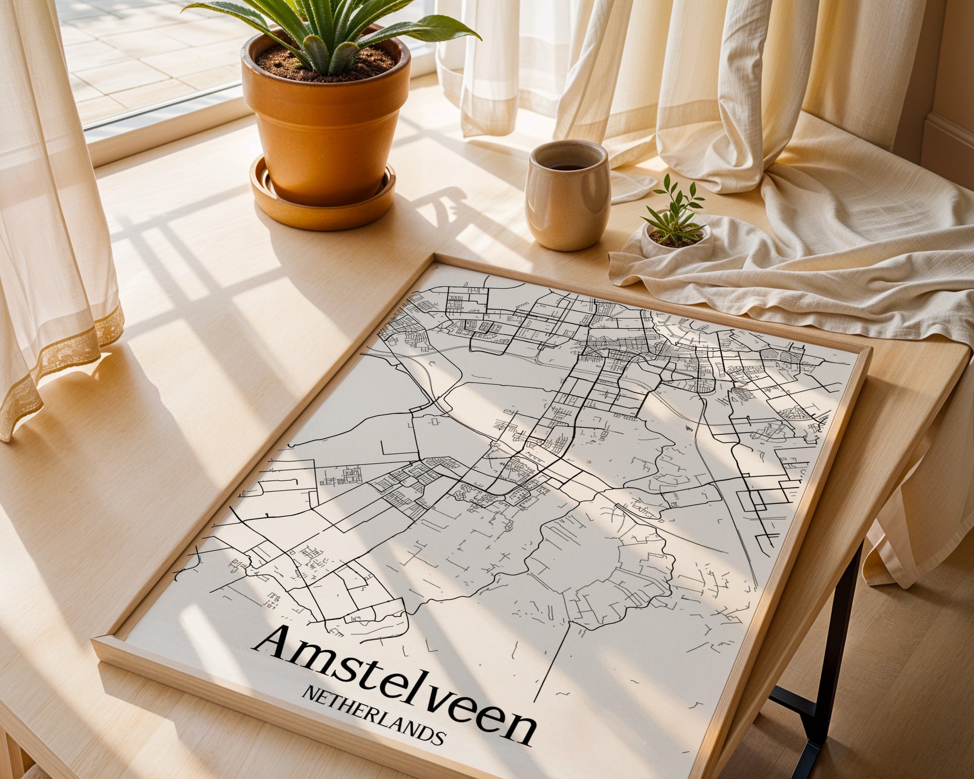 Amstelveen Netherlands City Map Poster - GroovyGrove