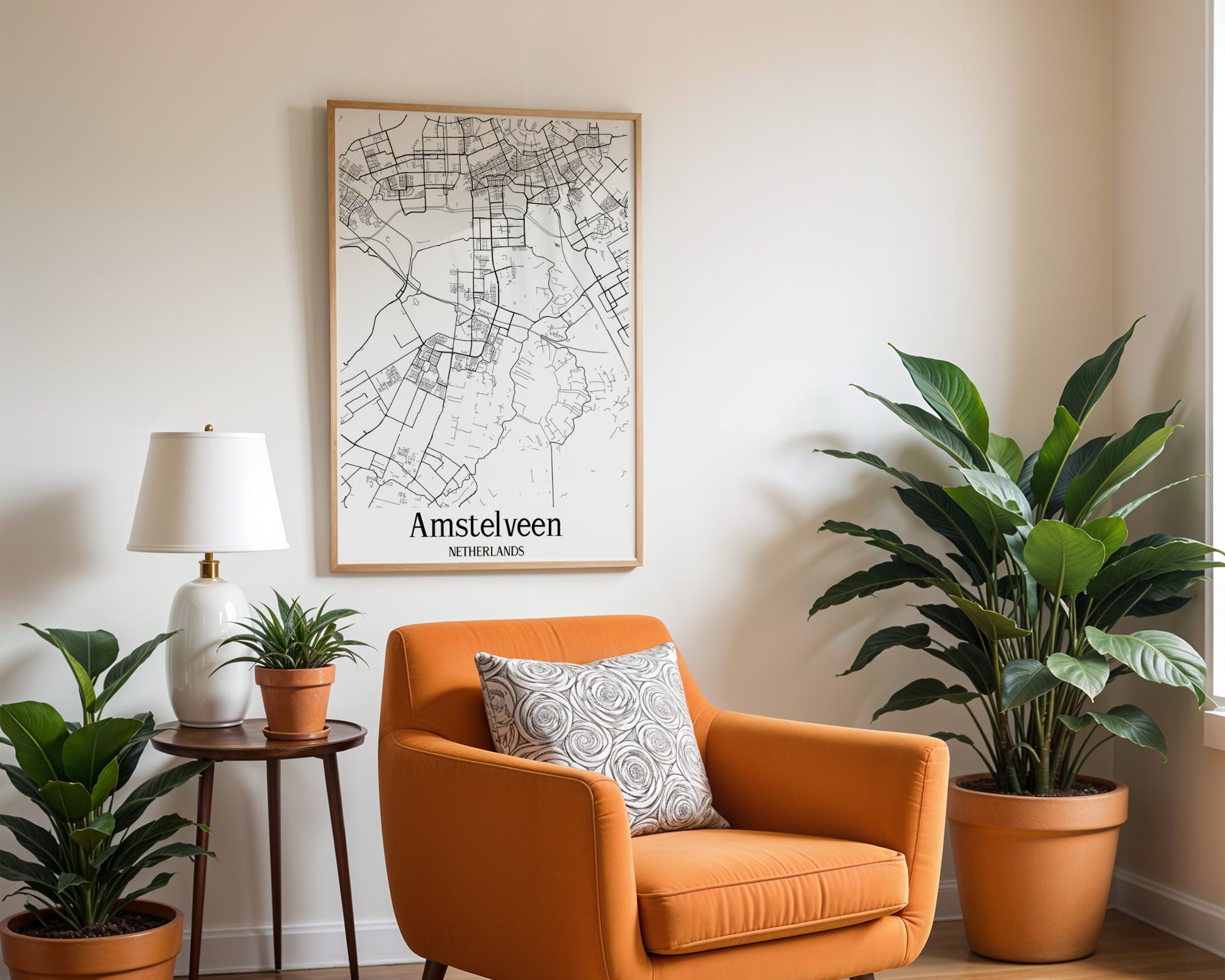 Amstelveen Netherlands City Map Poster - GroovyGrove