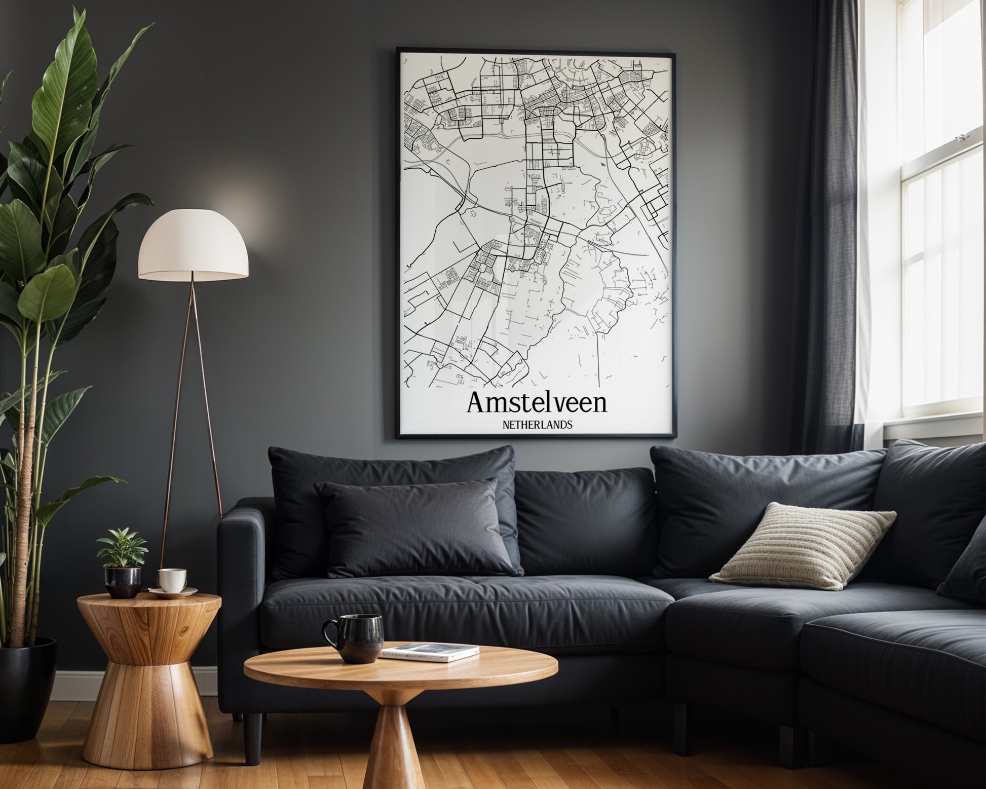 Amstelveen Netherlands City Map Poster - GroovyGrove