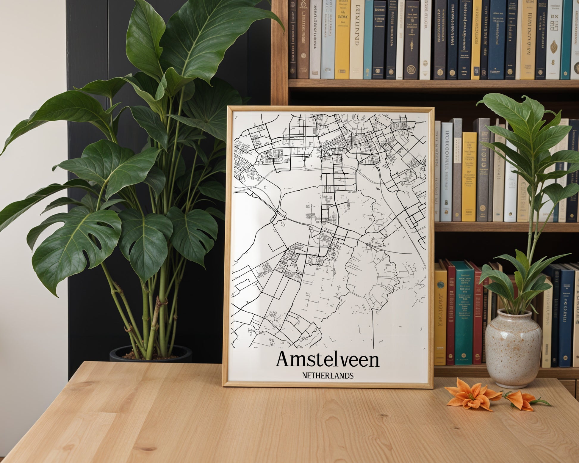 Amstelveen Netherlands City Map Poster - GroovyGrove